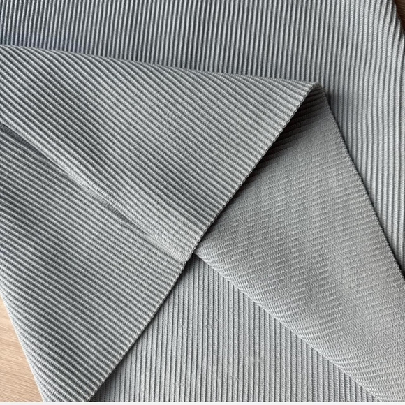 Gray Ribbed Mini Dress - Picture 5 of 5